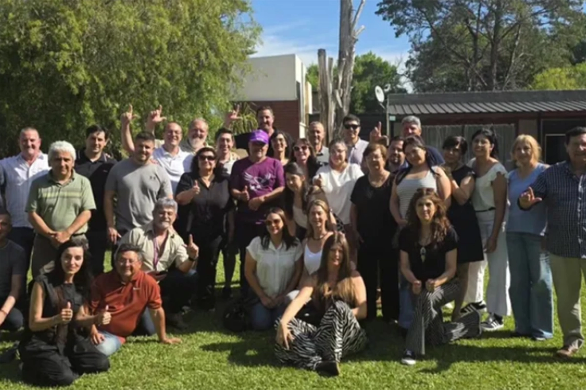 Roque Fleitas e Ignacio Cabrera, en una acto en Nogoyá.