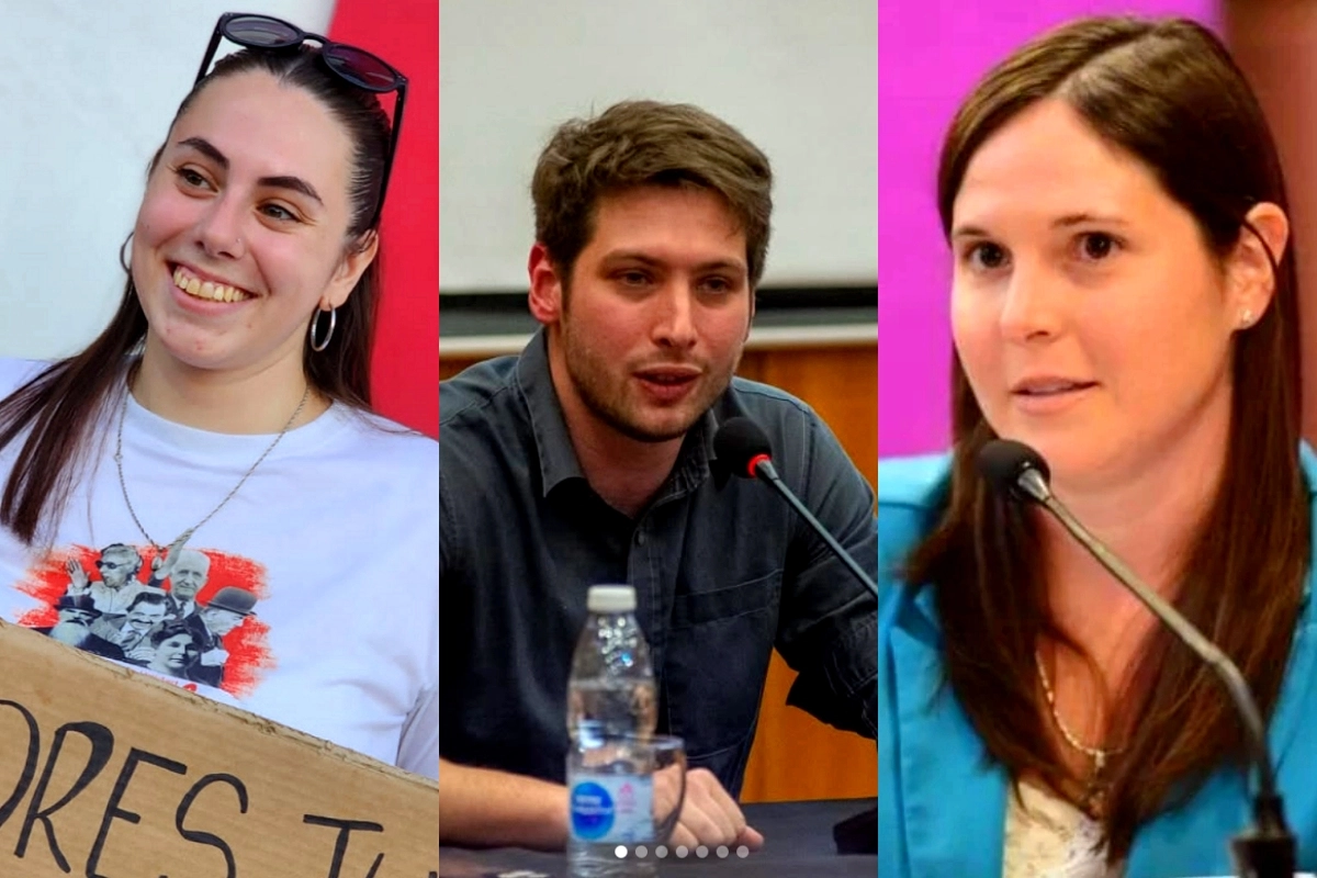 Serena Ojalvo Carnovale, Nahuel Breglia y Luc&iacute;a Varisco.