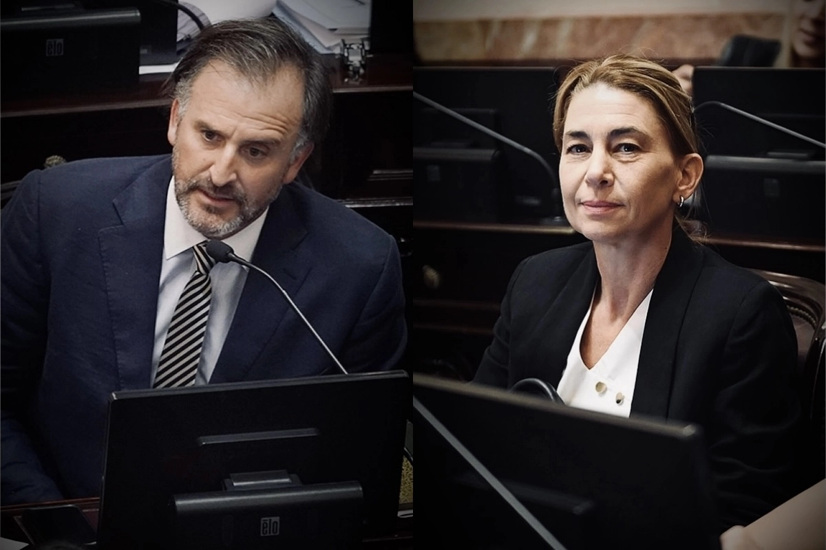 Joaqu&iacute;n Benegas Lynch y Romina Almeida (Senadores nacionales LLA).