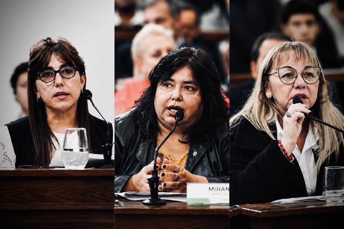 Senadoras Gladys Dom&iacute;nguez, Nancy Miranda y Patricia D&iacute;az.